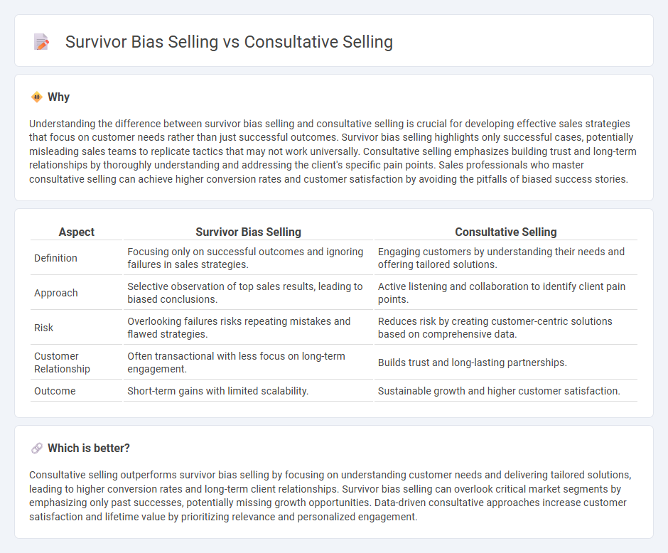 Survivor Bias Selling vs Consultative Selling in Sales