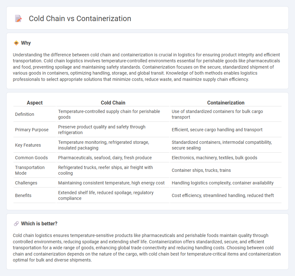 Cold Chain vs Containerization in Logistics