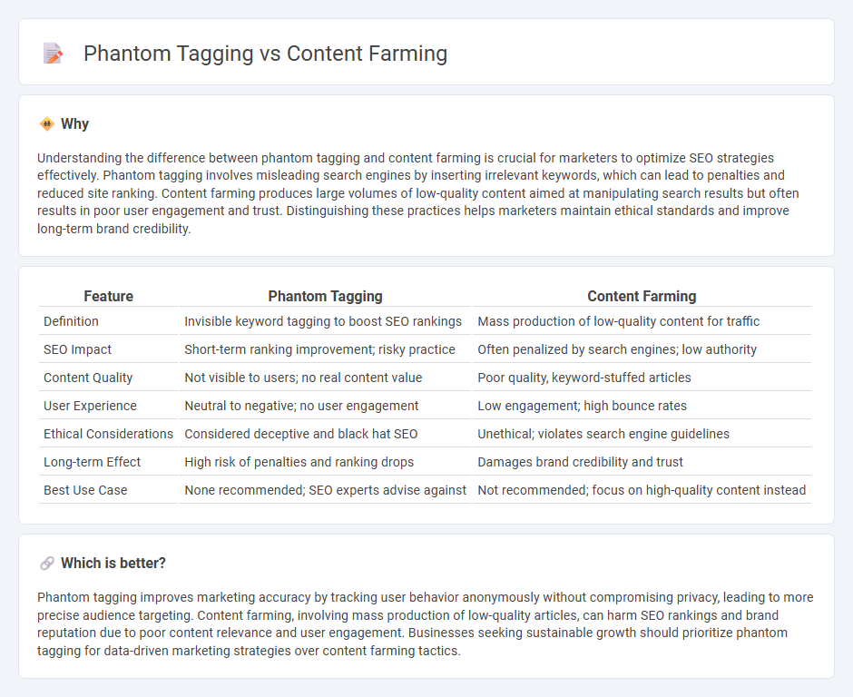 Phantom Tagging vs Content Farming in Marketing