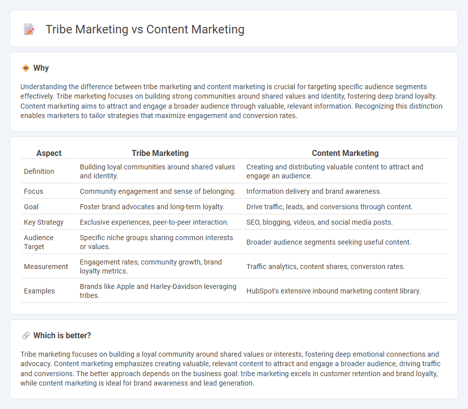 Tribe Marketing vs Content Marketing in Marketing