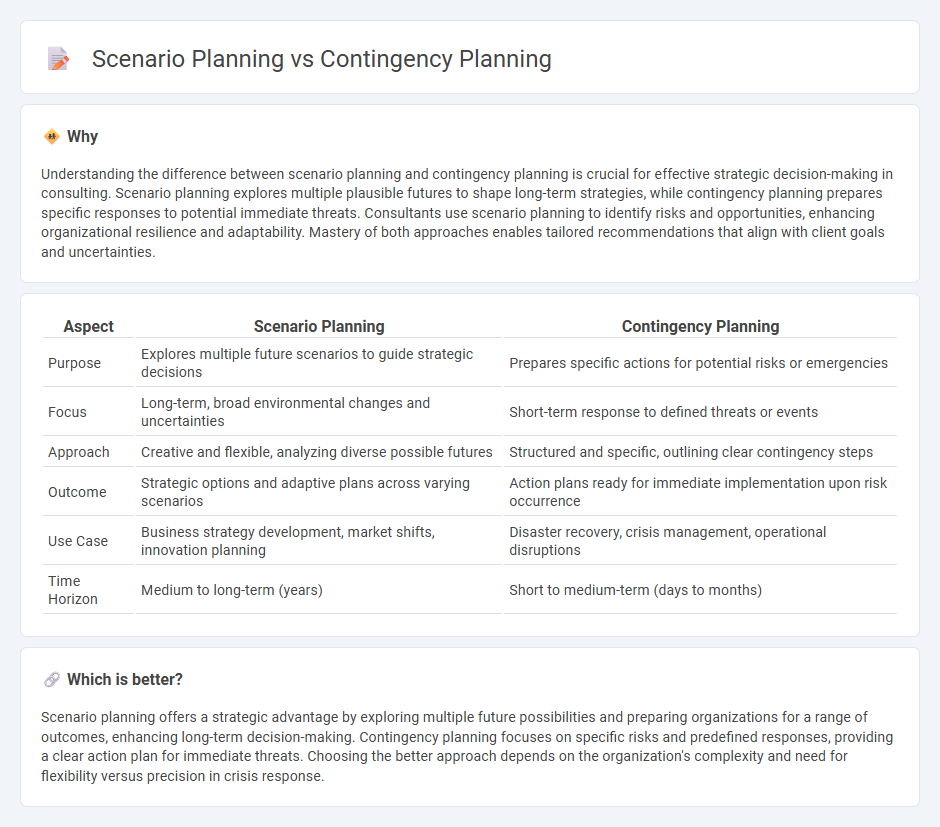 Scenario Planning vs Contingency Planning in Consulting
