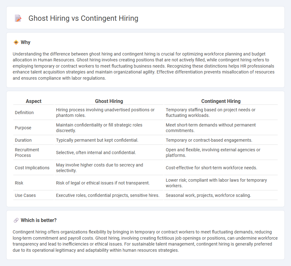 Ghost Hiring vs Contingent Hiring in Human Resources