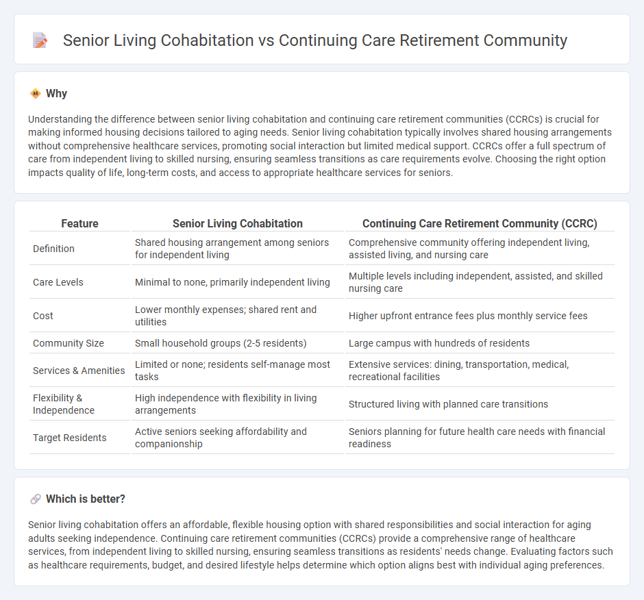 Senior Living Cohabitation vs Continuing Care Retirement Community in Real Estate