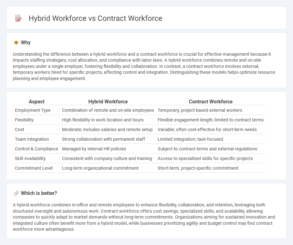 Hybrid Workforce vs Contract Workforce in Management