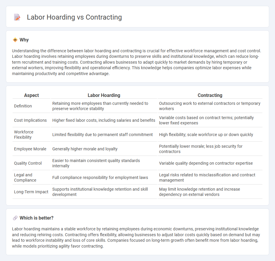 Labor Hoarding vs Contracting in Employment