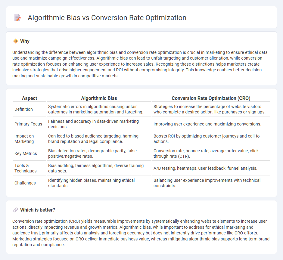 Algorithmic Bias vs Conversion Rate Optimization in Marketing