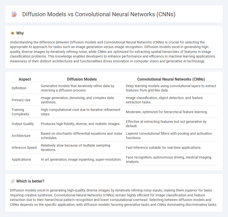 Diffusion Models vs Convolutional Neural Networks (Cnns) in Technology