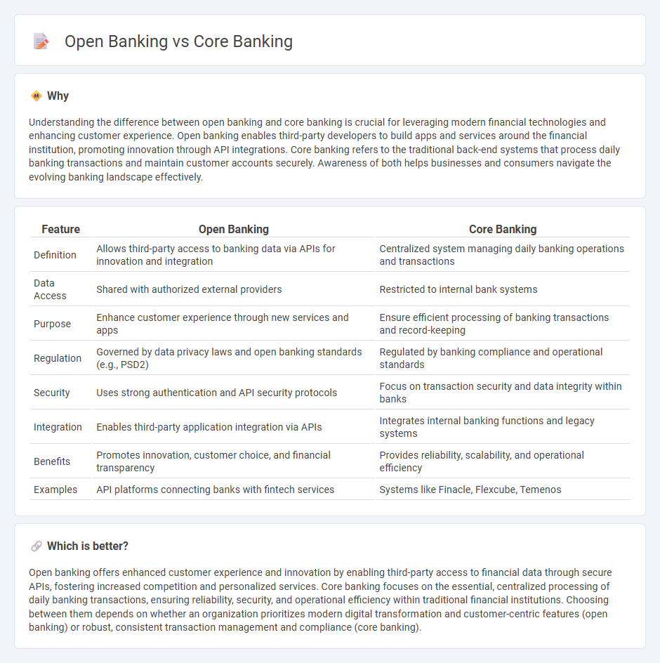 Open Banking vs Core Banking in Banking