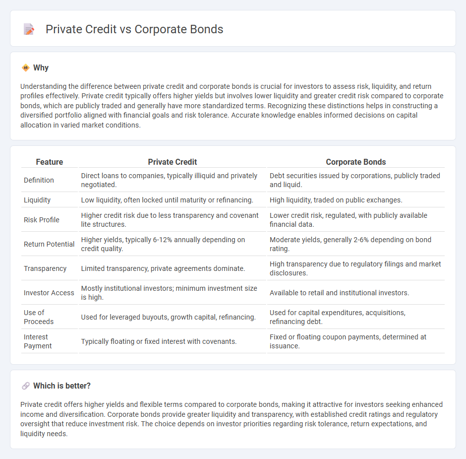 Private Credit vs Corporate Bonds in Finance