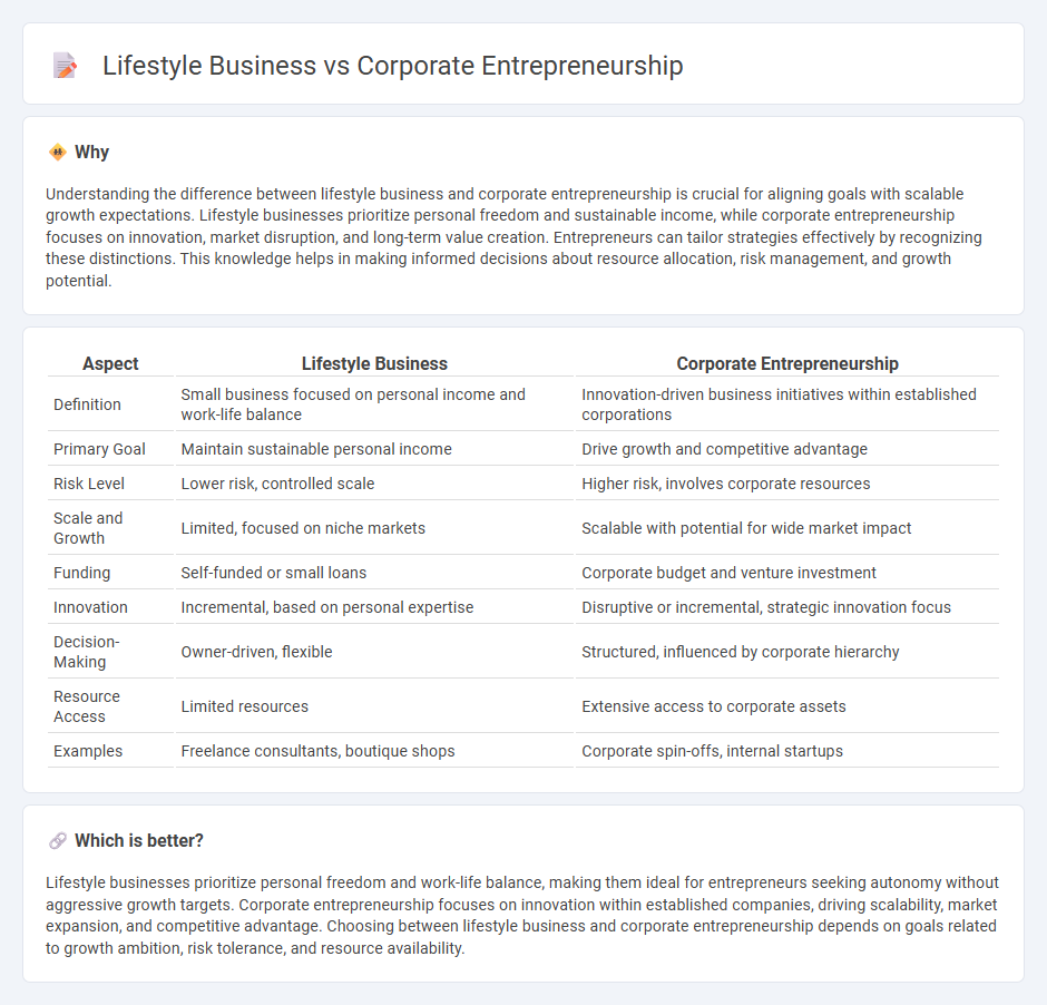 Lifestyle Business vs Corporate Entrepreneurship in Entrepreneurship