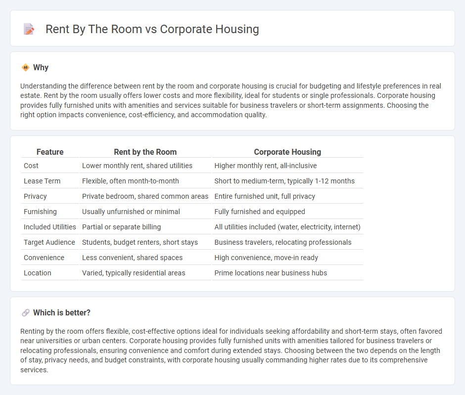 Rent By The Room vs Corporate Housing in Real Estate