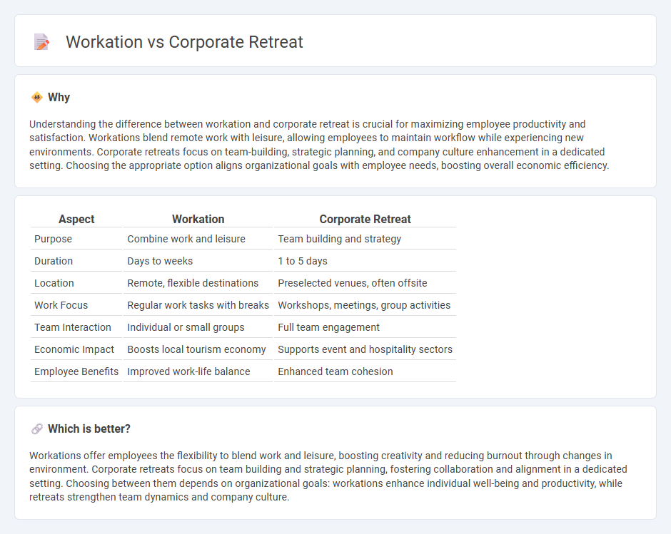 Workation vs Corporate Retreat in Economy