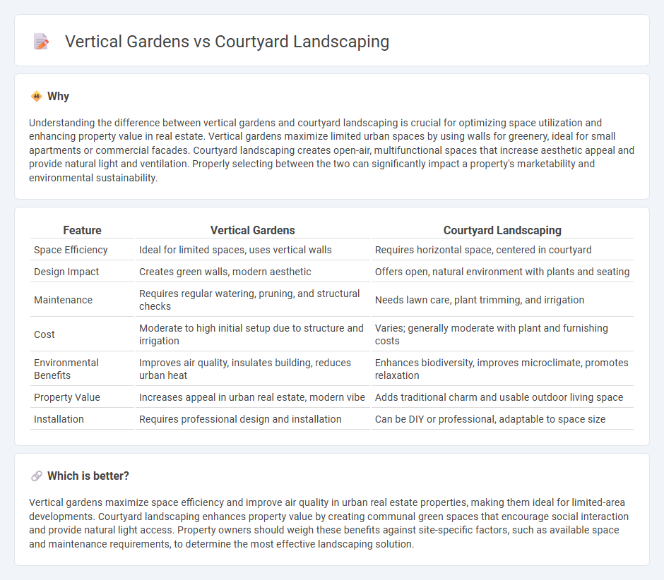 Vertical Gardens vs Courtyard Landscaping in Real Estate