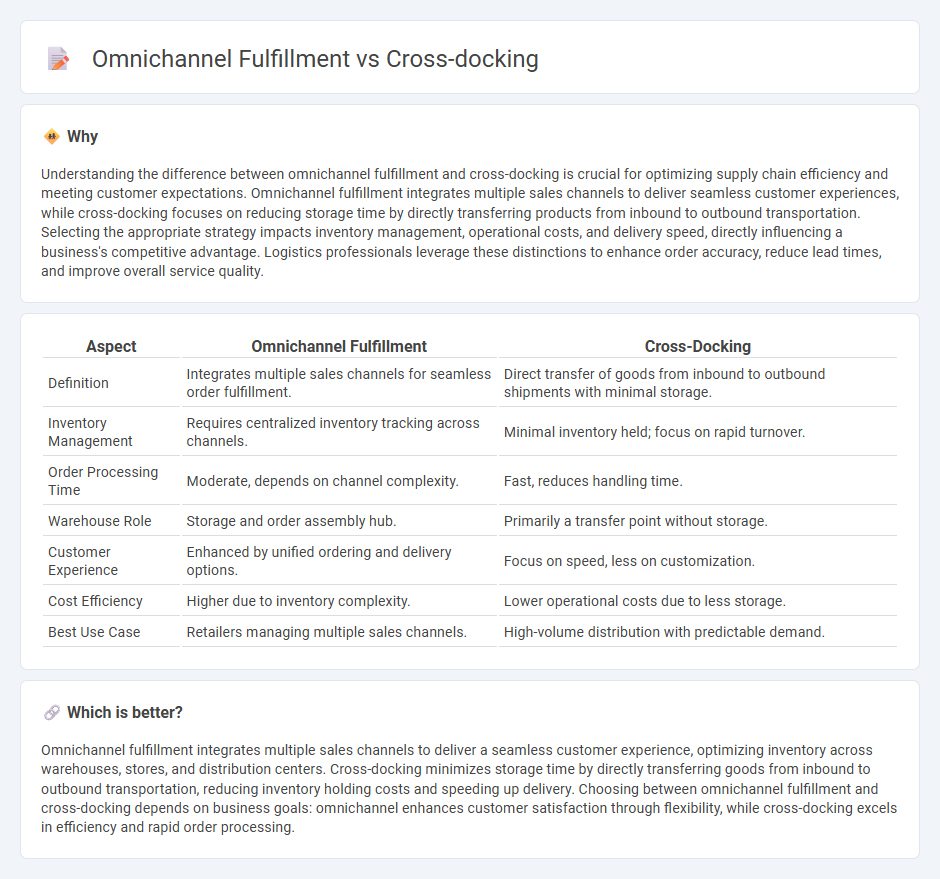 Omnichannel Fulfillment vs Cross-Docking in Logistics