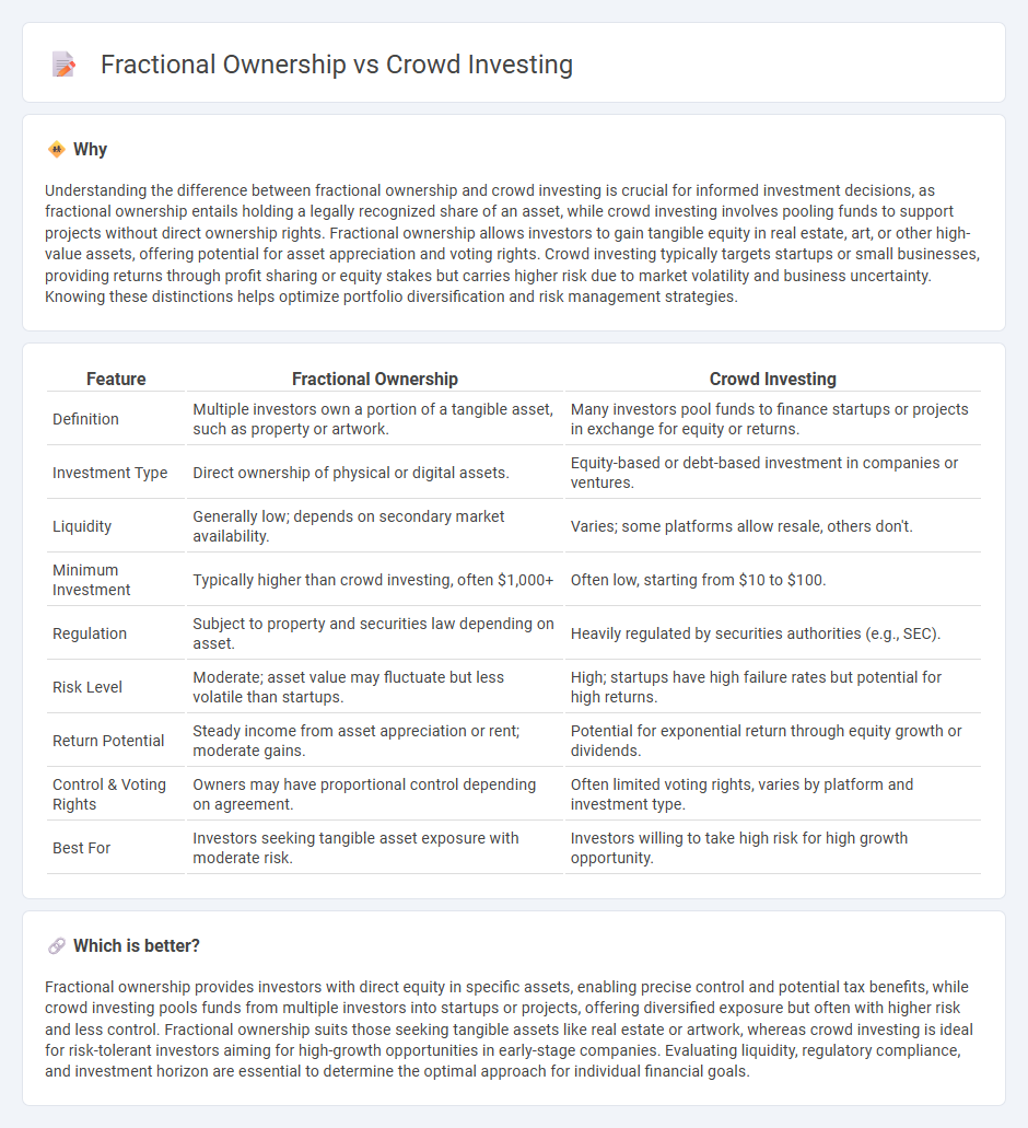Fractional Ownership vs Crowd Investing in Investment