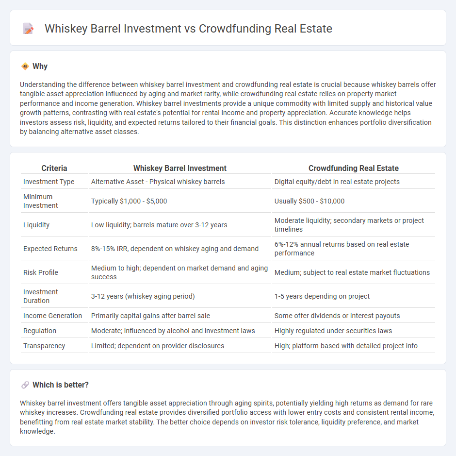 Whiskey Barrel Investment vs Crowdfunding Real Estate in Investment