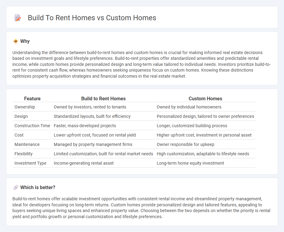 Build To Rent Homes vs Custom Homes in Real Estate