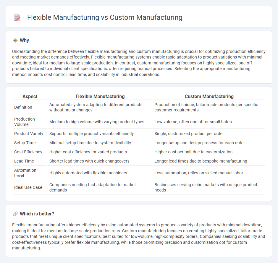 Flexible Manufacturing vs Custom Manufacturing in Manufacturing