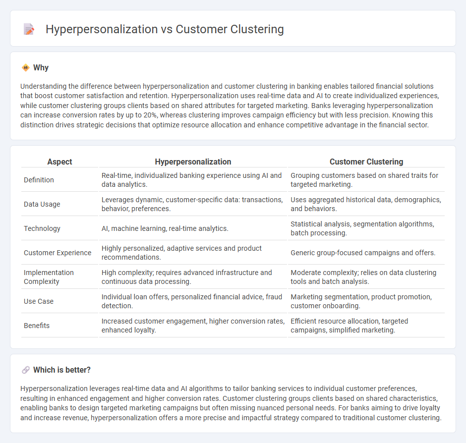 Hyperpersonalization vs Customer Clustering in Banking