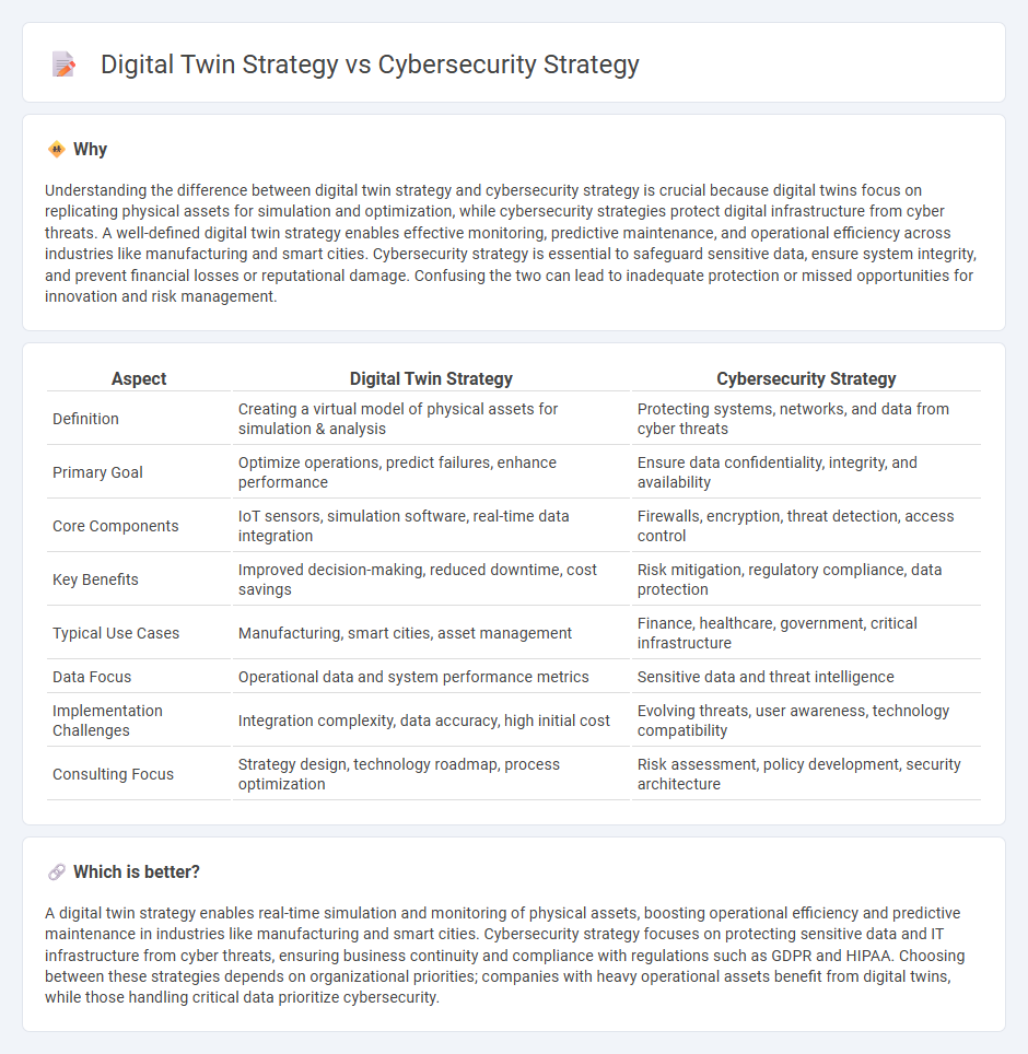 Digital Twin Strategy vs Cybersecurity Strategy in Consulting