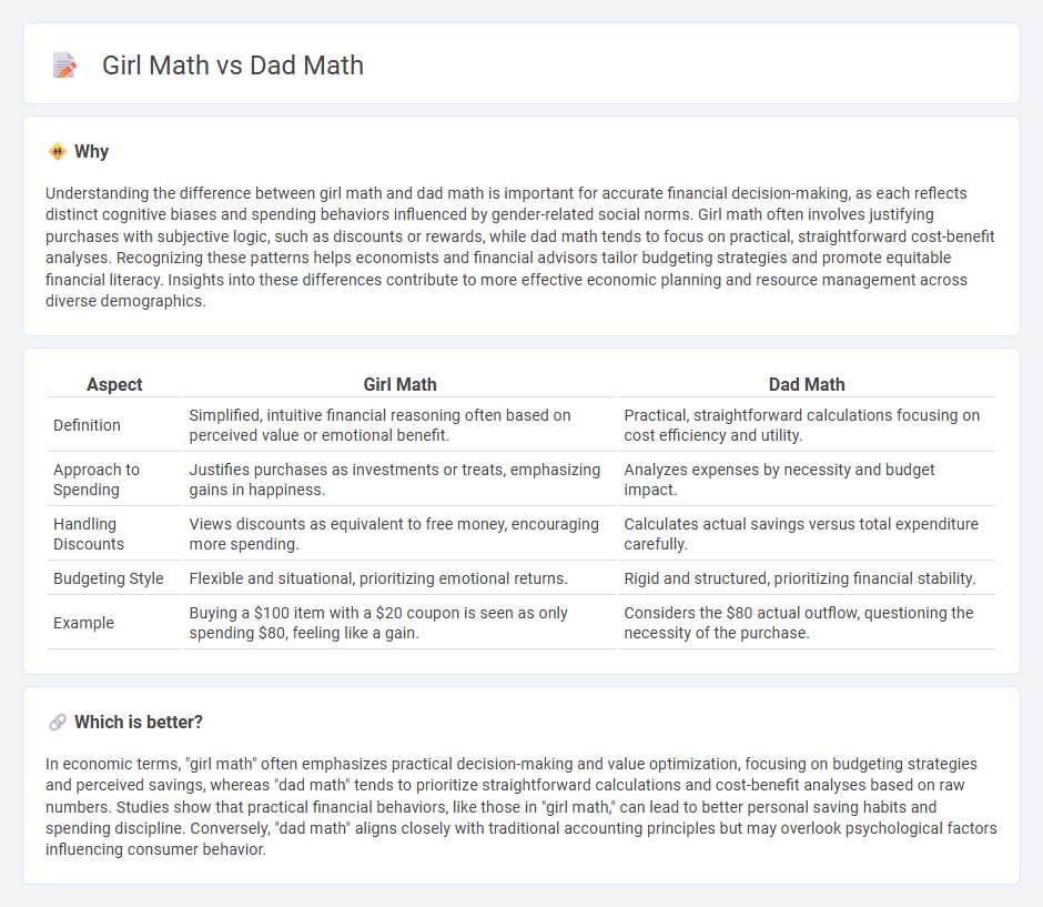 Girl Math vs Dad Math in Economy
