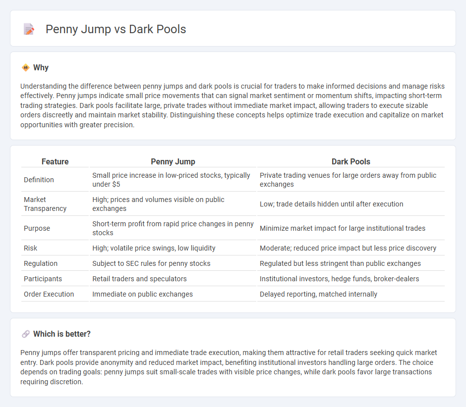 Penny Jump vs Dark Pools in Trading