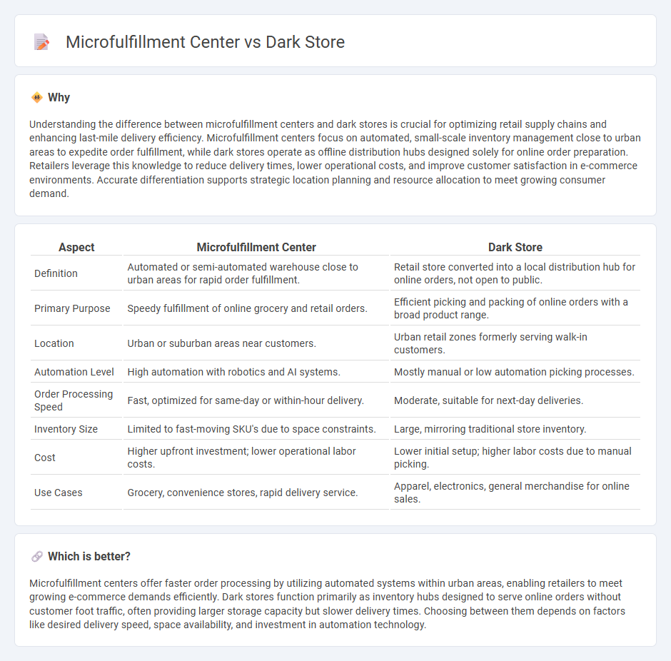 Microfulfillment Center vs Dark Store in Retail