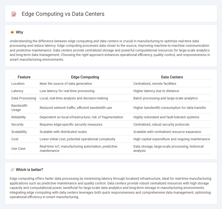 Edge Computing vs Data Centers in Manufacturing