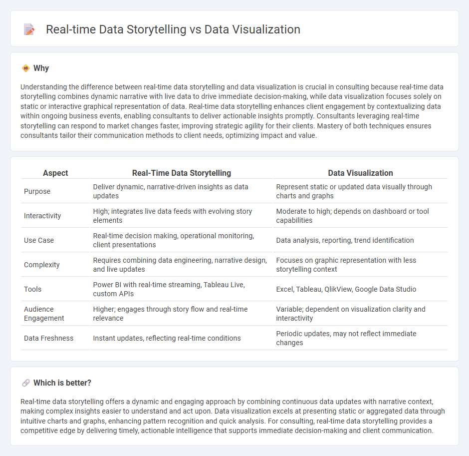 Real-Time Data Storytelling vs Data Visualization in Consulting