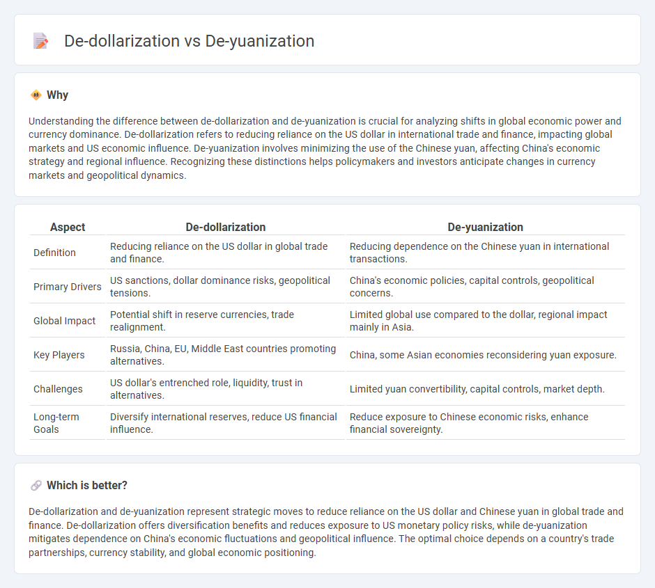 De-Dollarization vs De-Yuanization in Economy
