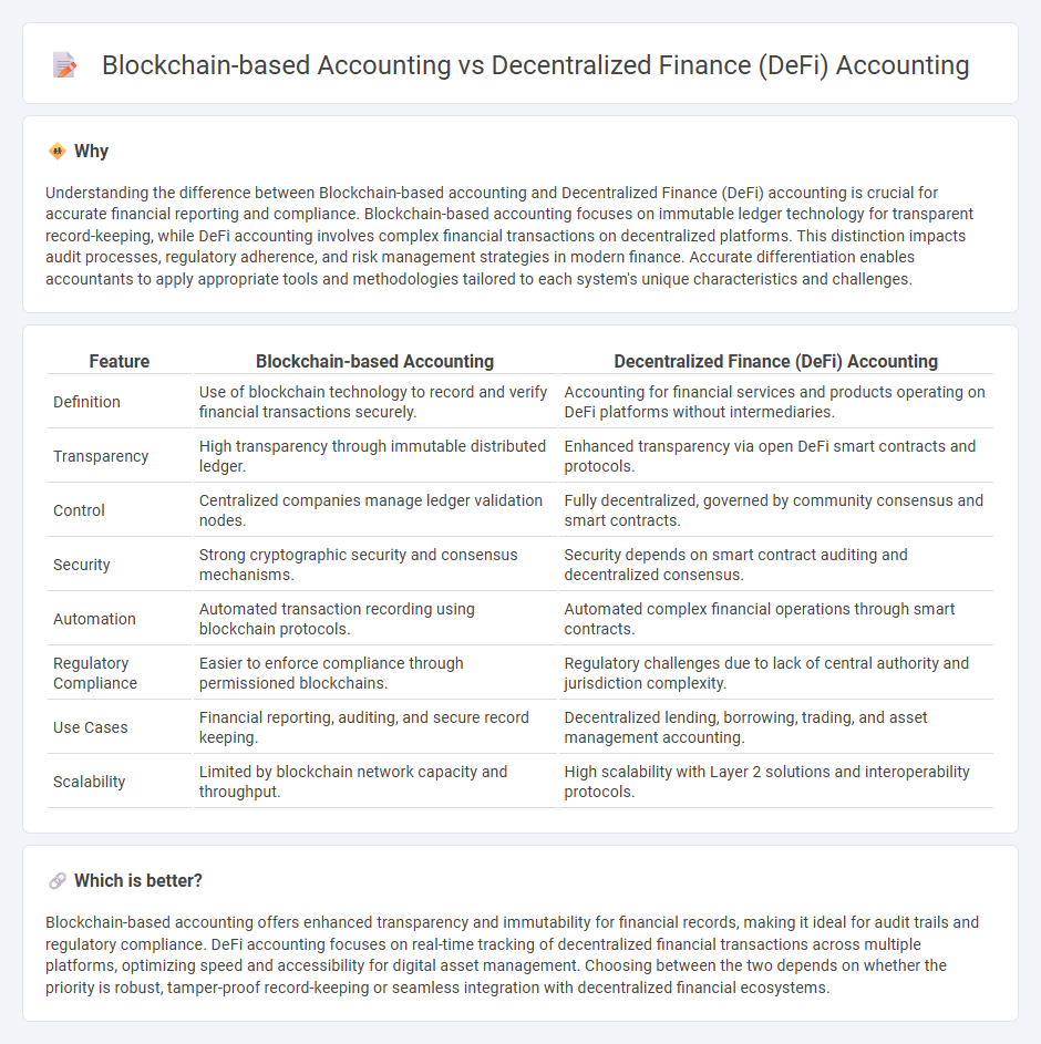 Blockchain-Based Accounting vs Decentralized Finance (Defi) Accounting in Accounting