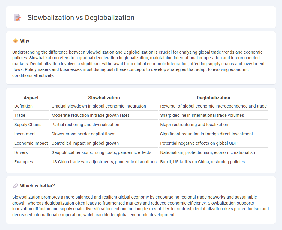 Slowbalization vs Deglobalization in Economy
