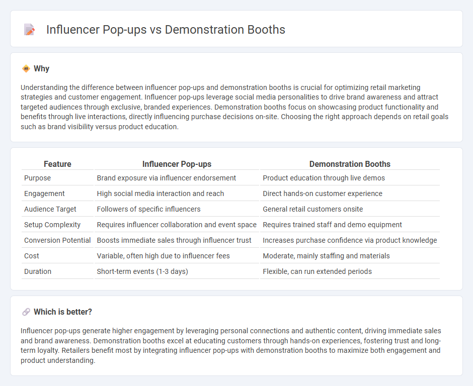 Influencer Pop-Ups vs Demonstration Booths in Retail