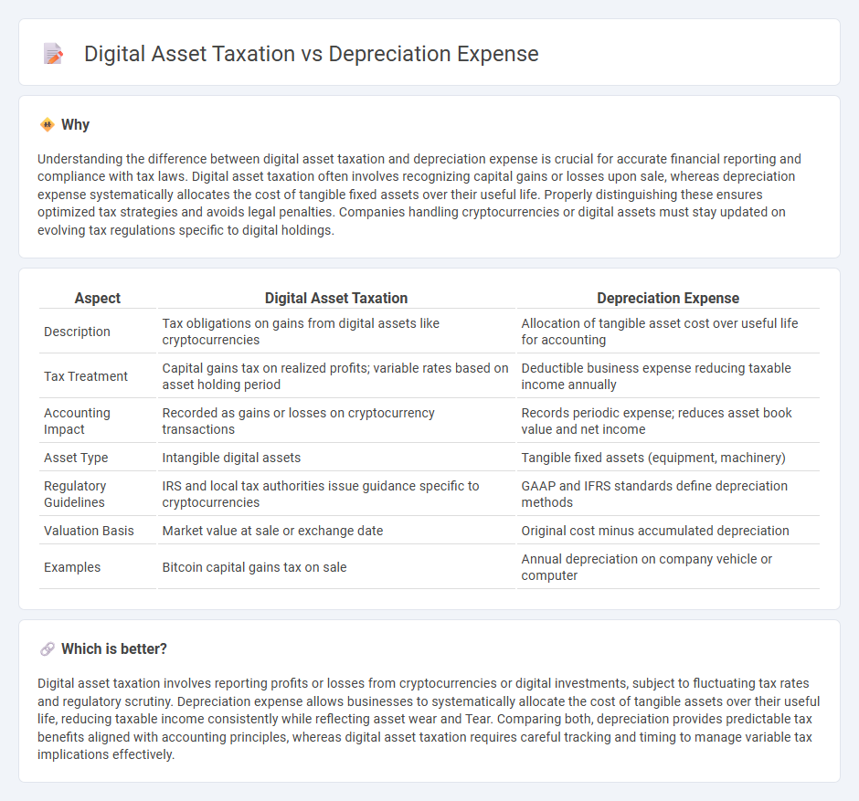 Digital Asset Taxation vs Depreciation Expense in Accounting