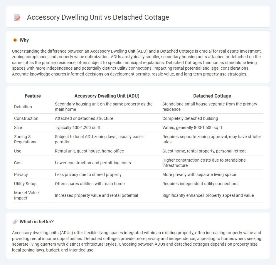 Accessory Dwelling Unit vs Detached Cottage in Real Estate