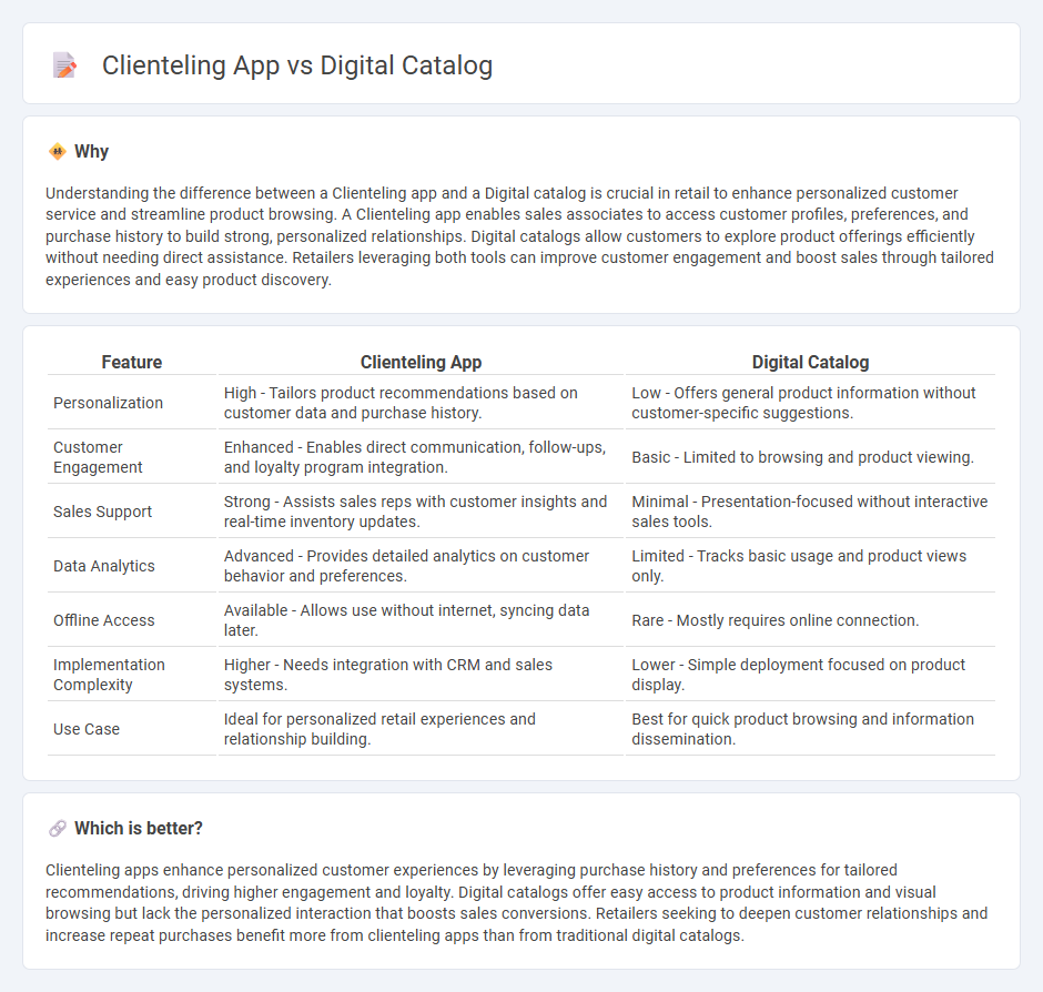 Clienteling App vs Digital Catalog in Retail
