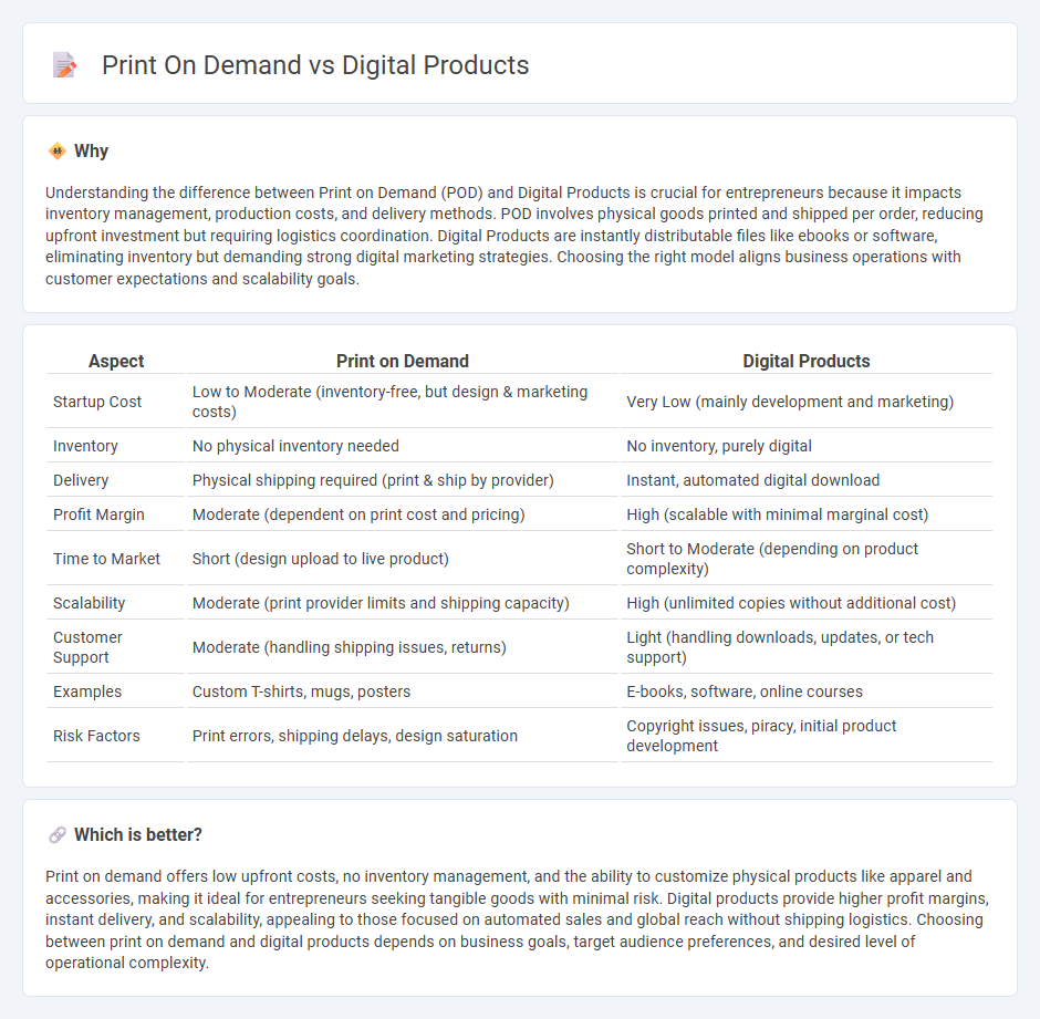 Print On Demand vs Digital Products in Entrepreneurship