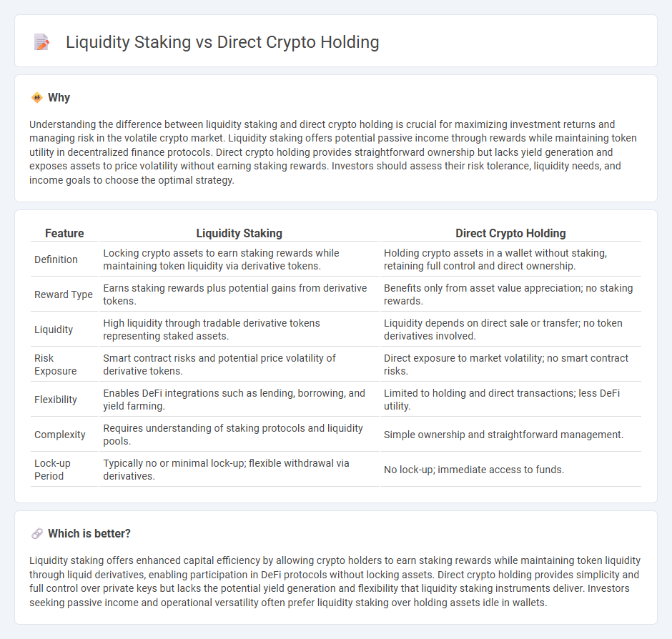 Liquidity Staking vs Direct Crypto Holding in Finance