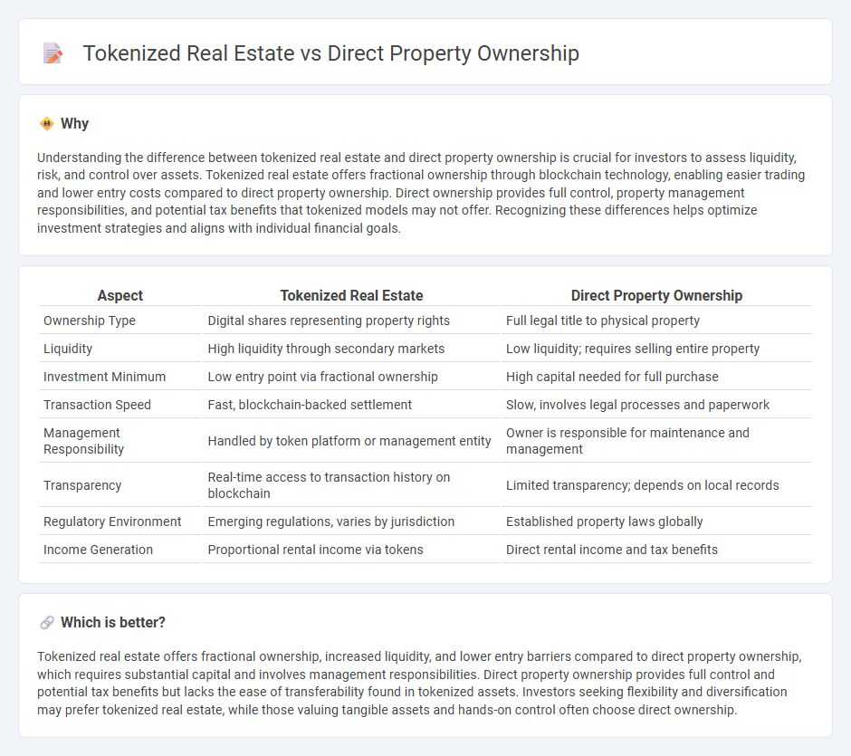 Tokenized Real Estate vs Direct Property Ownership in Real Estate