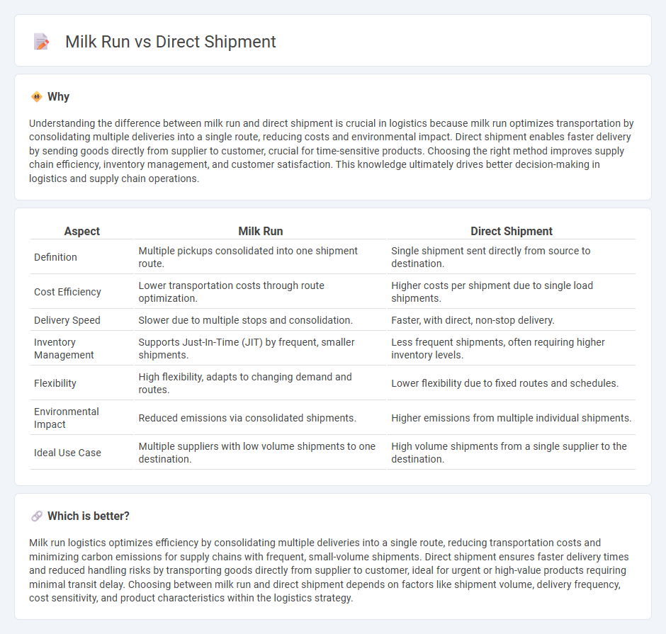 Milk Run vs Direct Shipment in Logistics