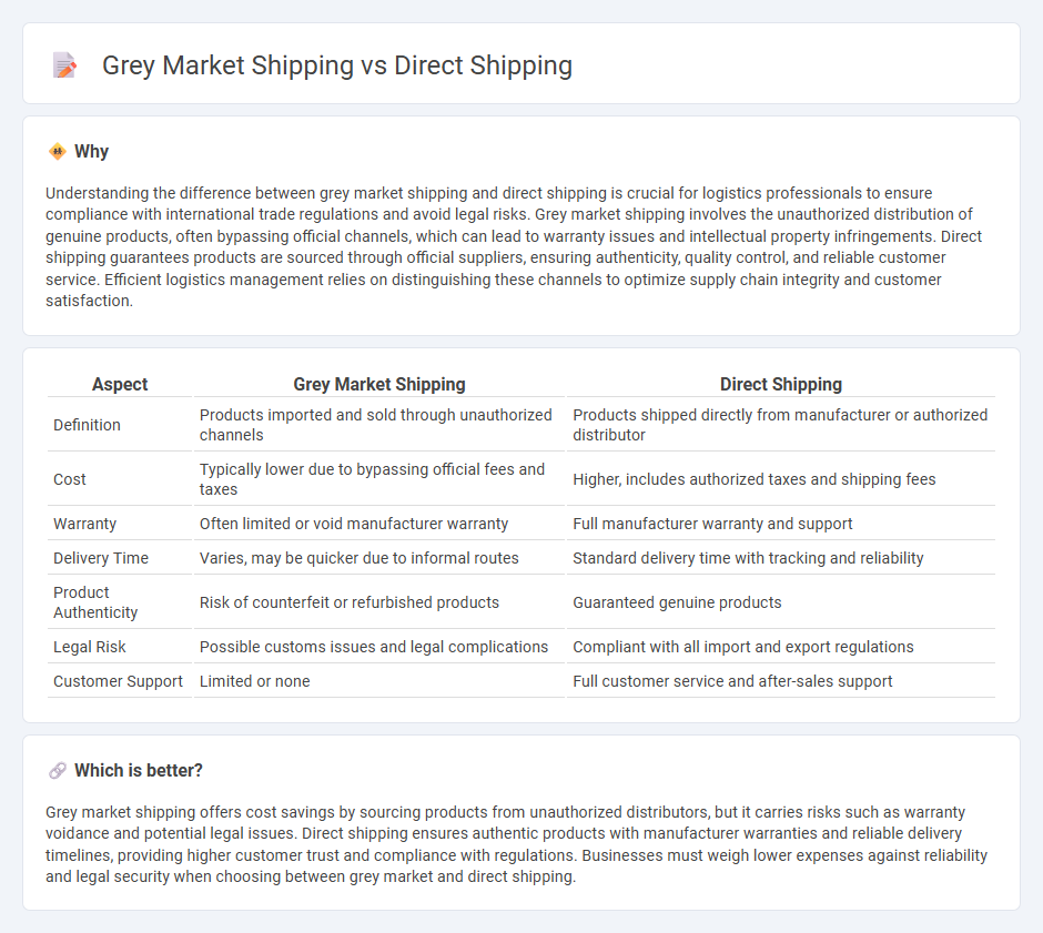 Grey Market Shipping vs Direct Shipping in Logistics