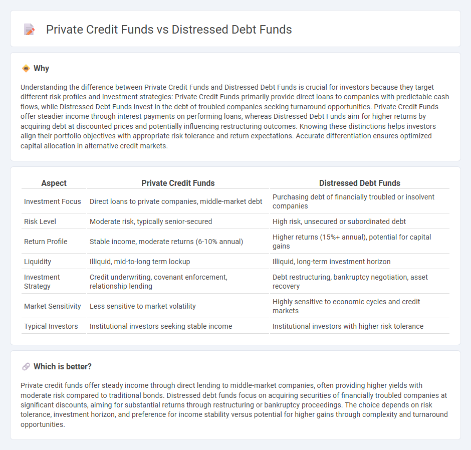 Private Credit Funds vs Distressed Debt Funds in Investment