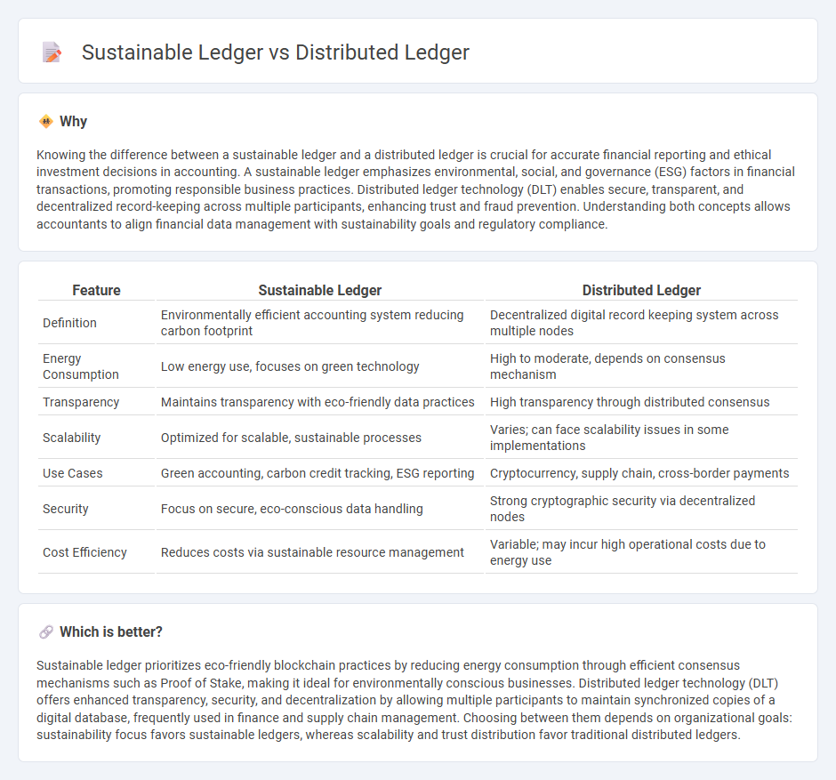 Sustainable Ledger vs Distributed Ledger in Accounting