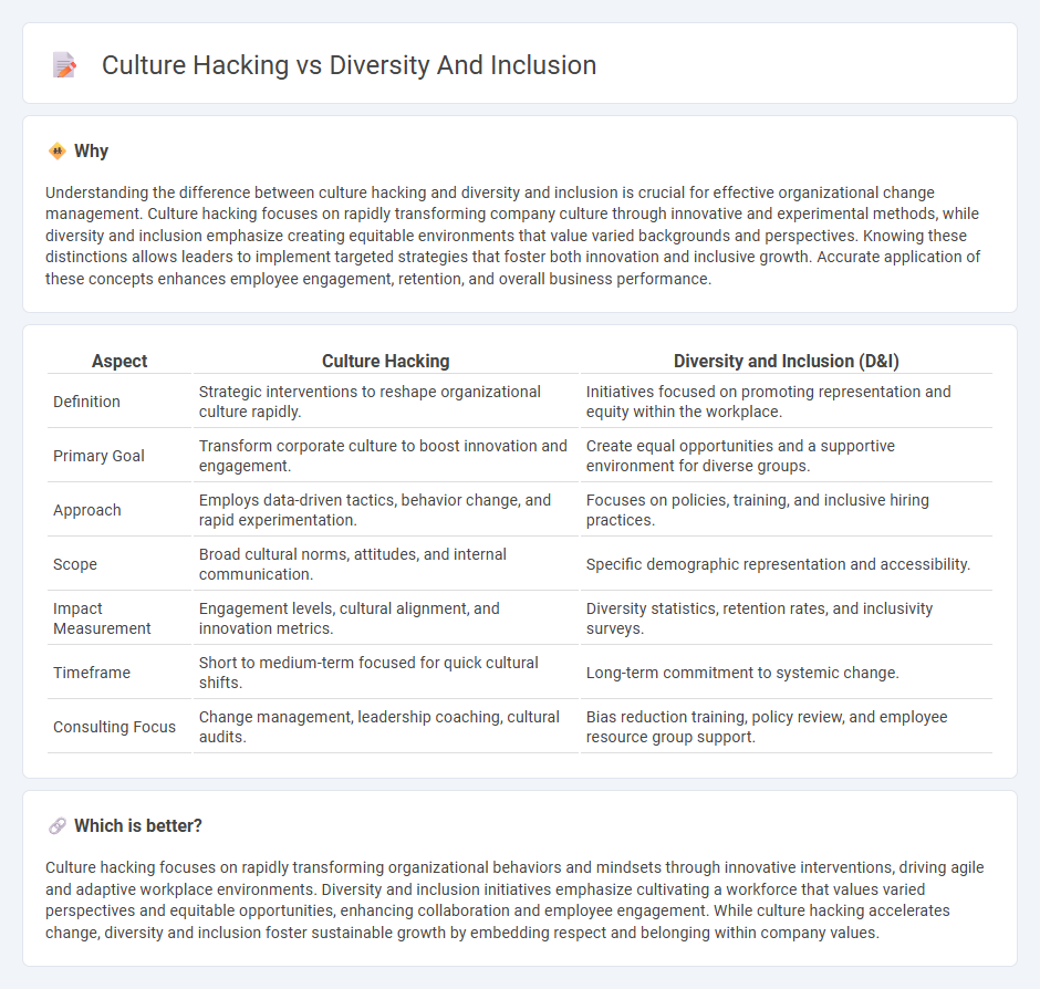 Culture Hacking vs Diversity And Inclusion in Consulting