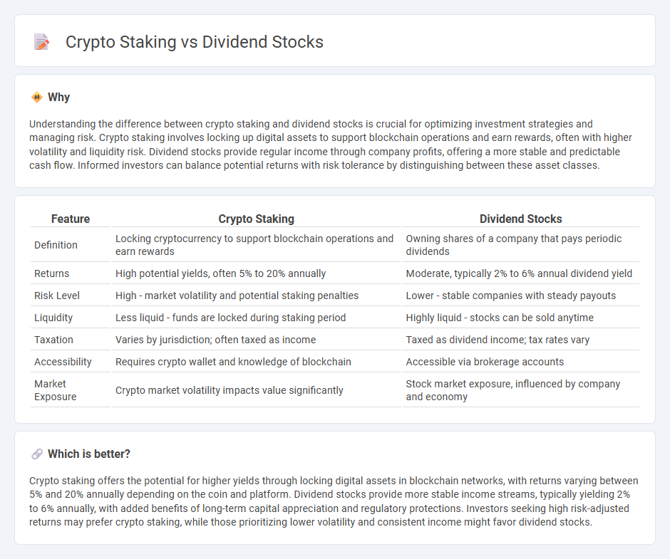Crypto Staking vs Dividend Stocks in Investment