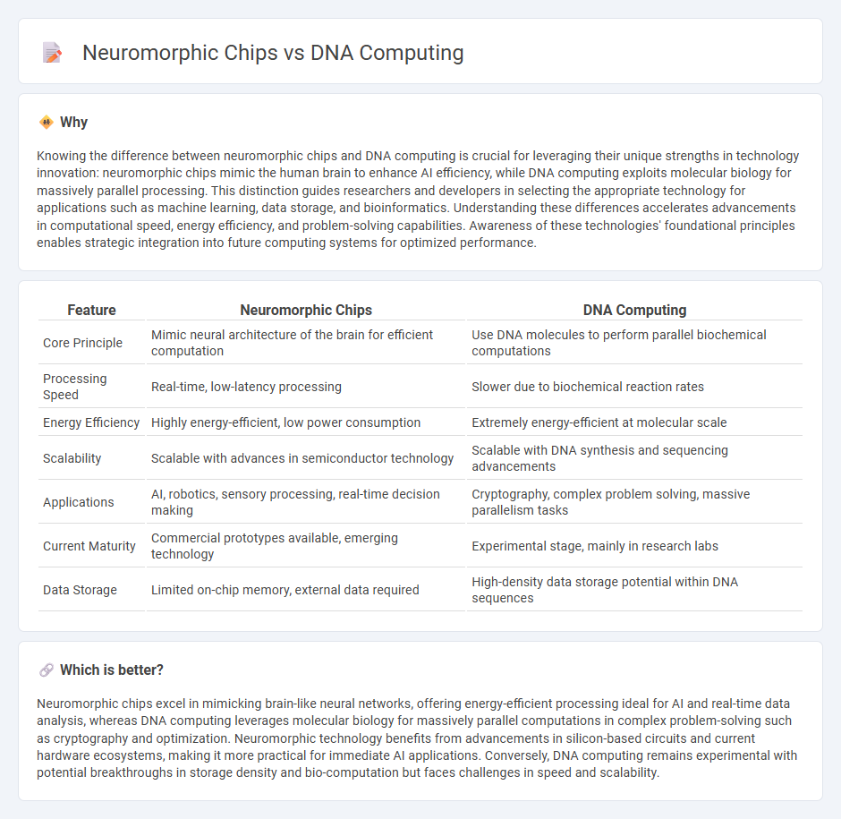 Neuromorphic Chips vs Dna Computing in Technology