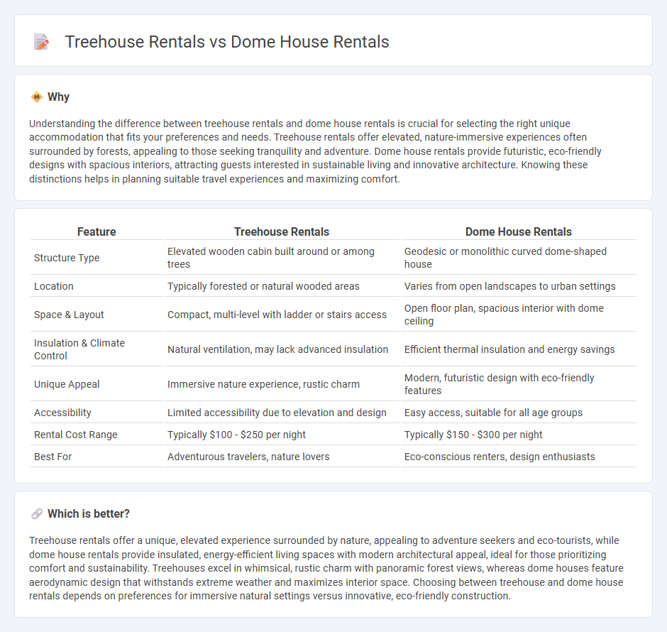 Treehouse Rentals vs Dome House Rentals in Real Estate