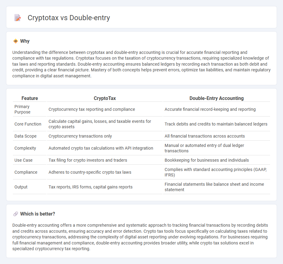 Cryptotax vs Double-Entry in Accounting