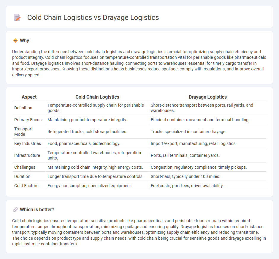 Cold Chain Logistics vs Drayage Logistics in Logistics