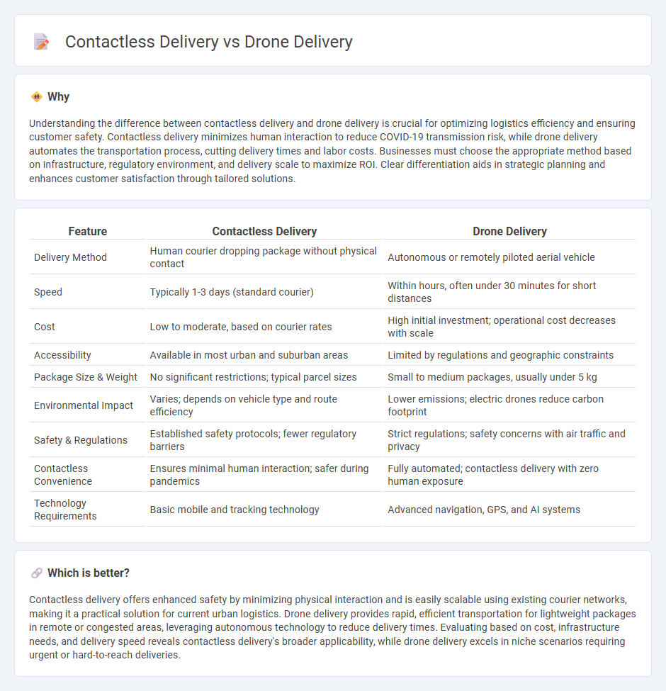 Contactless Delivery vs Drone Delivery in Logistics